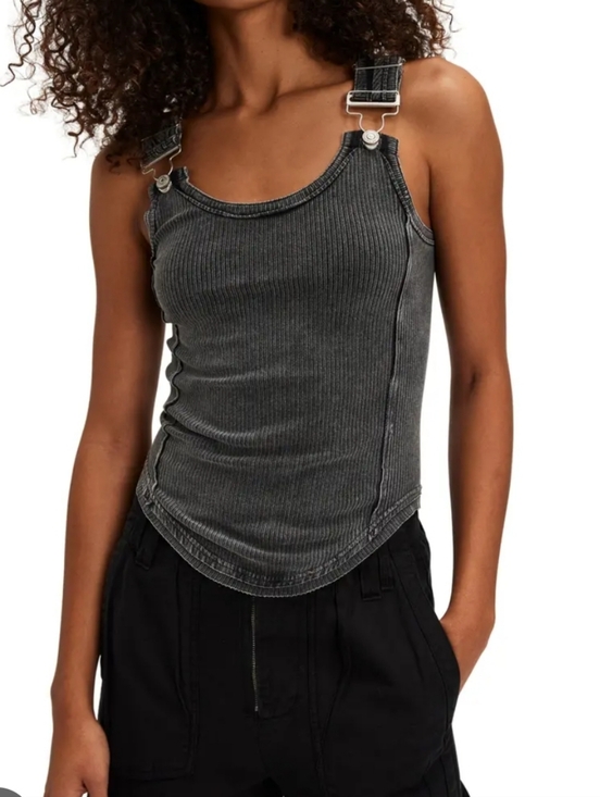 We The Free Tops - Free People Jamie Buckle Tank Sz M